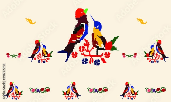 Fototapeta Bird texture vector