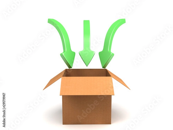 Fototapeta Download Box