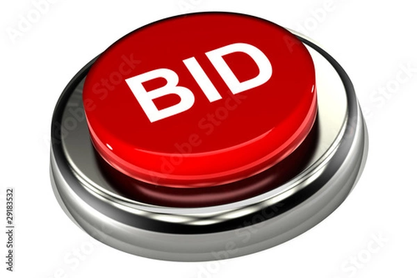 Obraz Bid Button