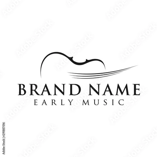 Obraz violin abstract logo vector
