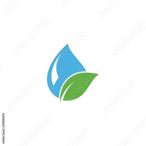 Fototapeta water drop Logo