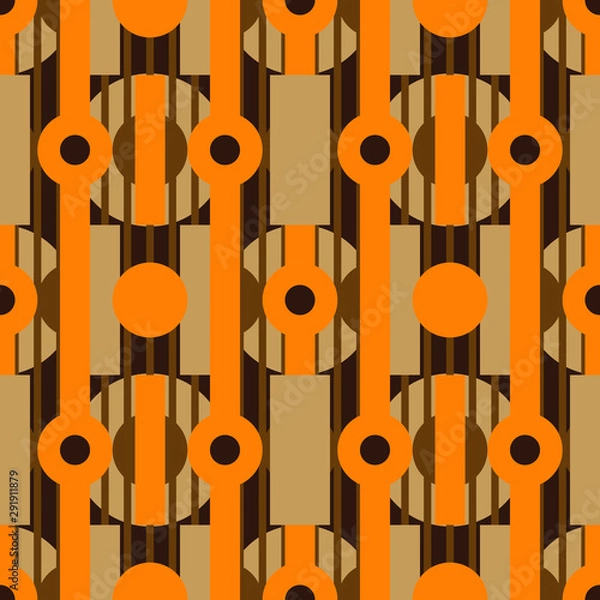 Obraz seamless pattern with abstract discs