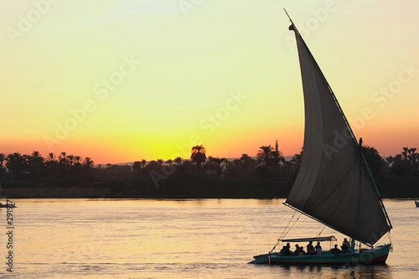 Obraz felluka at nil