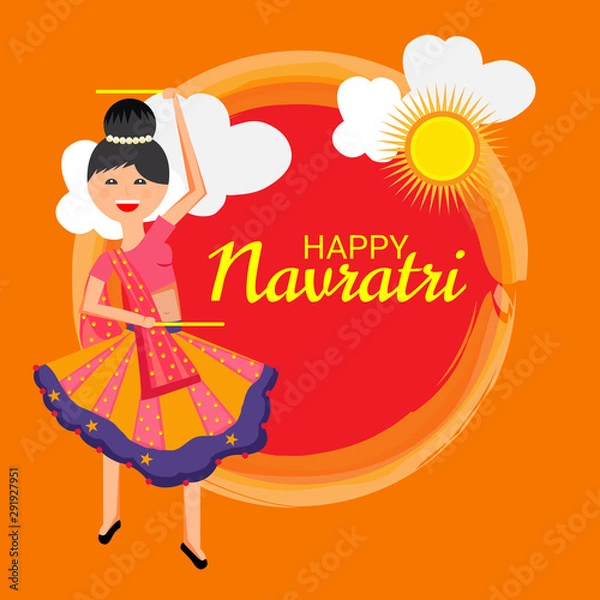 Fototapeta Happyn Navratri