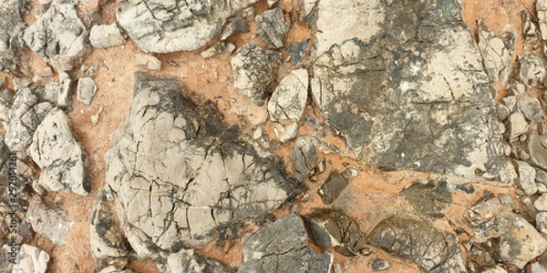 Fototapeta Stone. Texture of colorful Mediterranean stone on the shore