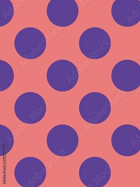 Obraz Purple Polka Dots Pattern