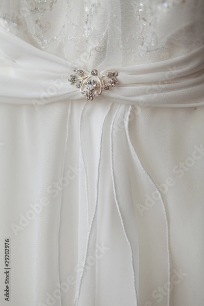 Fototapeta part of a dress with brooch