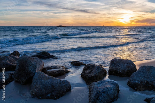 Fototapeta Sunset on Perdido Beach