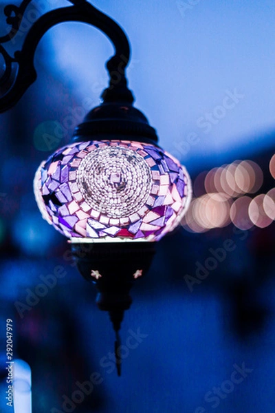 Obraz old lamp on a background