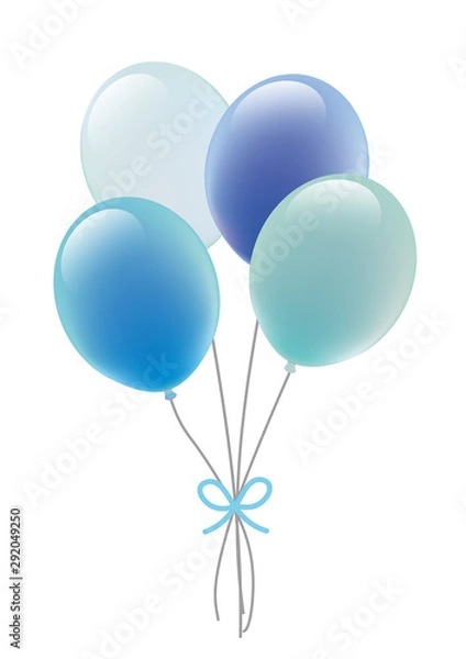 Fototapeta 風船ブルー