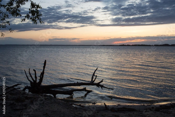 Obraz summer sunset chiconteague bay