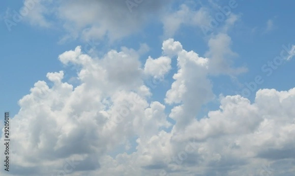 Obraz Beautiful cloudscape on blue sky background 