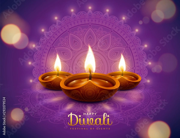 Obraz Happy diwali design
