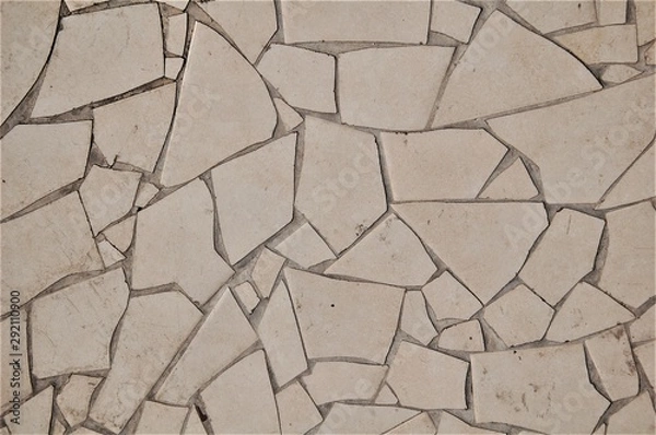 Fototapeta texture paving slabs of irregular geometric shape