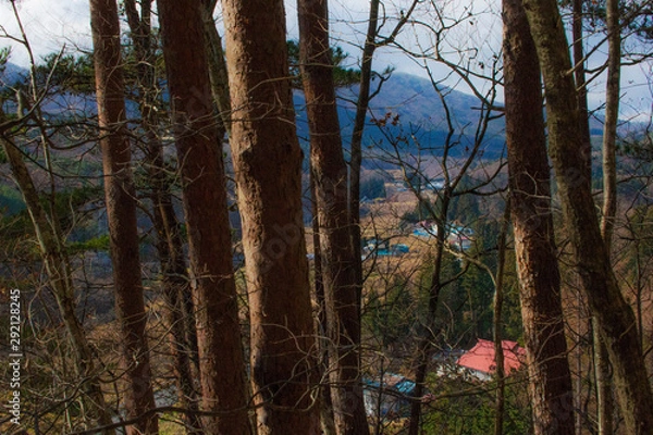 Obraz 晩秋の山村