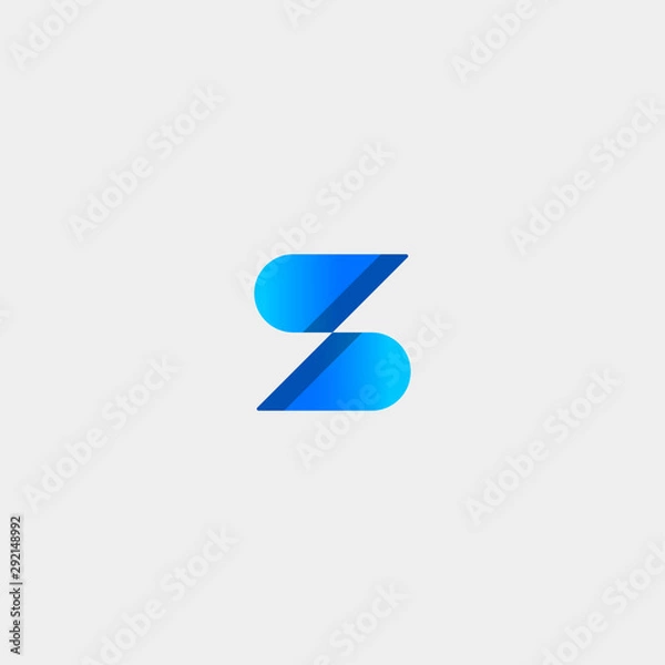 Obraz Letter S SS Logo Design Simple Vector