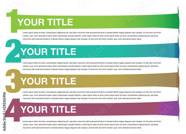 Fototapeta Stretched Banners Vector Background Design