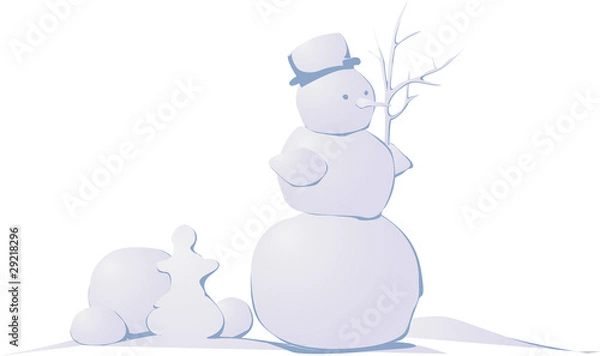 Obraz snowman