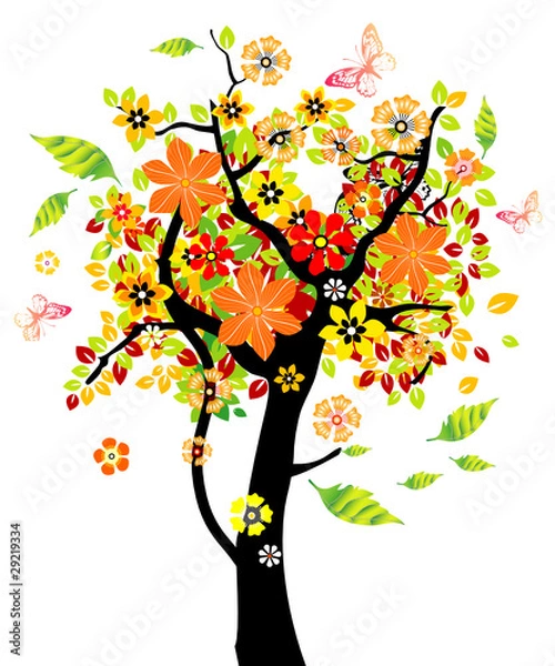 Obraz Dancing Blooming Tree