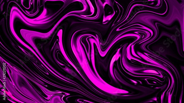 Obraz Digital futuristic liquid wave texture. Abstract pink color background.