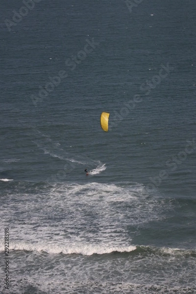 Fototapeta Kite surfing in the sea