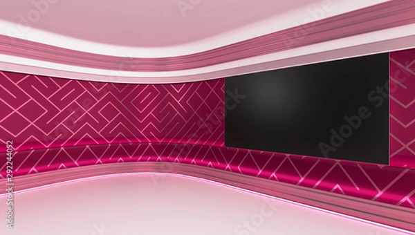 Fototapeta Virtual tv studio