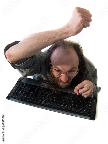 Fototapeta angry egghead