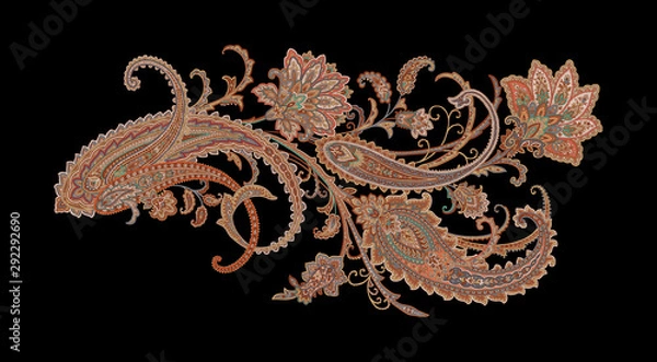 Obraz Decorative elegant luxury design.Design for cover, fabric, textile, wrapping paper .Paisley pattern.