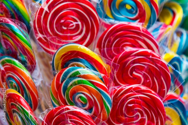 Obraz Background of colored jelly sweets shot close-up