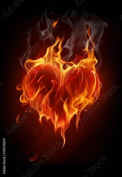 Obraz Płonące serce