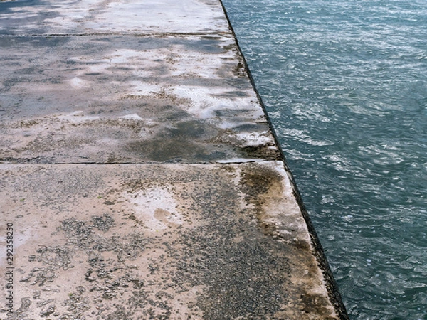 Obraz Background, concrete and water texture