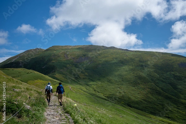 Fototapeta 姥ケ岳から月山への登山