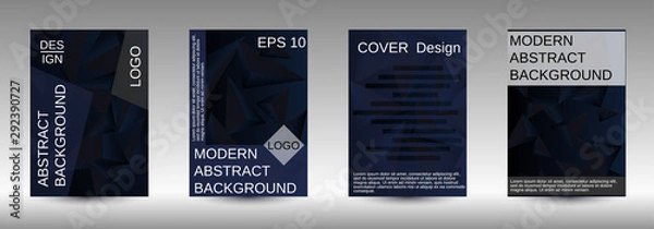 Fototapeta A set of modern abstract covers.