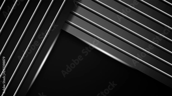 Fototapeta Modern abstract dark background textures with overlapping lighting decorations