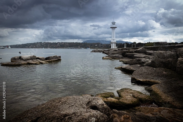 Obraz Lighthouse in geneva lake