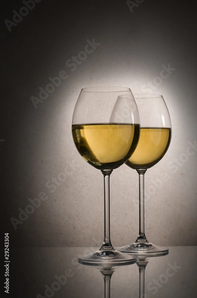 Fototapeta White wine