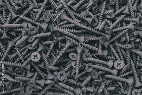 Obraz Building accessories nails or screws.
