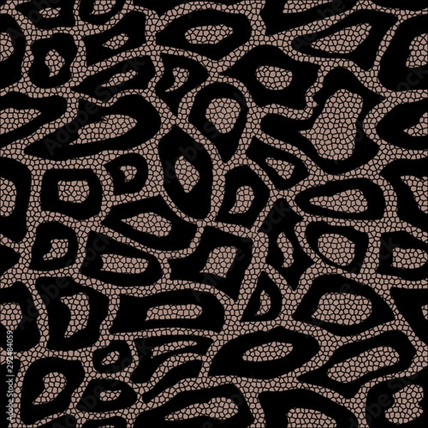 Obraz leopard skin texture seamless pattern mozaic style design