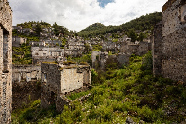 Obraz The Abandoned Ghost Town of Kayaköy, South-West Turkey.