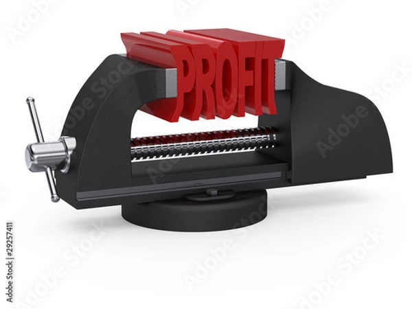 Obraz Table vise squeezing profit