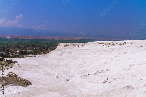 Obraz Natural travertine pools and terraces in Pamukkale