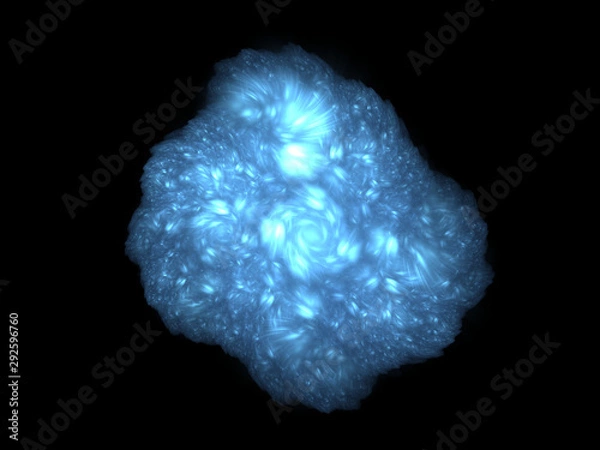 Obraz Frosty rose shape abstract background