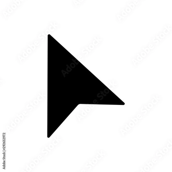 Fototapeta cursor arrow icon, computer mouse cursor arrow vector icon, flat design best vector cursor arrow illustration