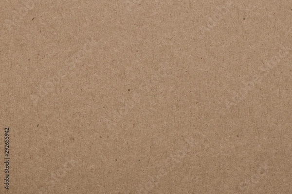 Fototapeta Texture of old paper, brown background. Packaging, vintage dirty page. Craft sheet, natural pattern. Carton container surface.