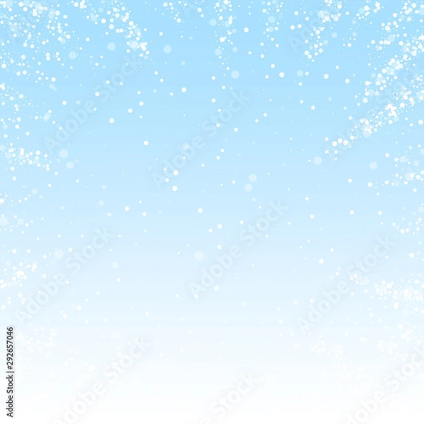 Obraz Magic stars Christmas background. Subtle flying sn