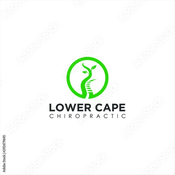 Fototapeta chiropractic logo design image idea