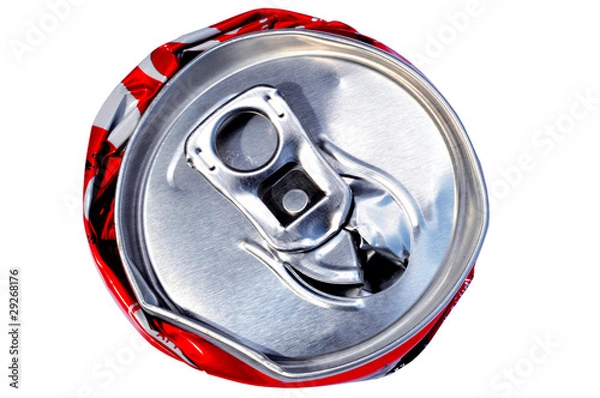 Obraz cannette de boisson écrasée