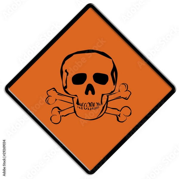 Obraz Gift Schild Warnung