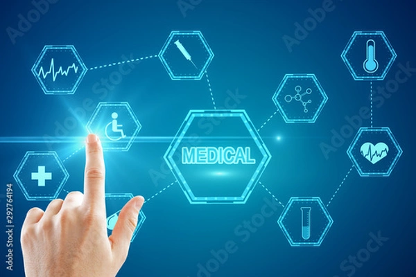 Fototapeta Creative medical interface