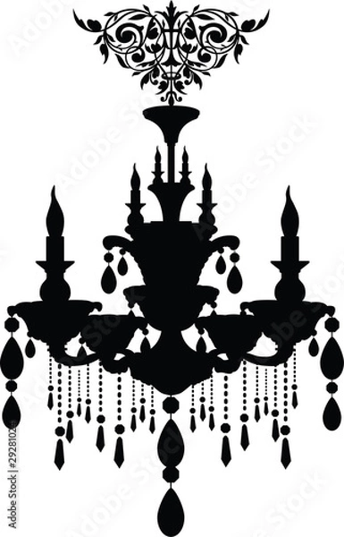 Obraz Chandelier Light Lamp